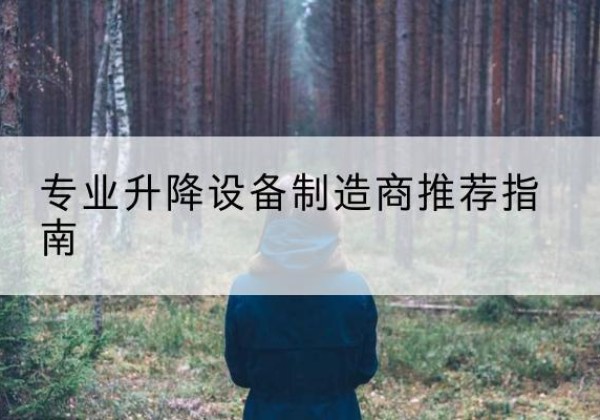 谢家集电动剪叉升降平台厂家-专业升降设备制造商推荐指南
